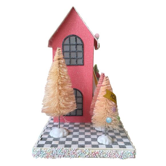 Brand New Mackenzie-Childs Calico Paper Illuminated Sweet Shop - Picture 7 of 16